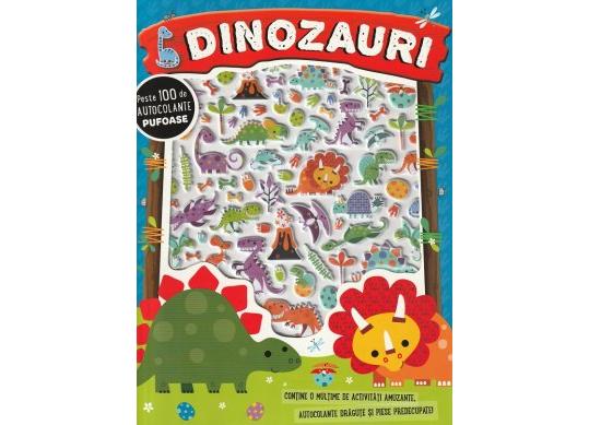 Carte Dinozauri. Autocolante pufoase CD7437