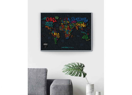 Harta Scratch-World Map Travel Map Letters 60x80 130425