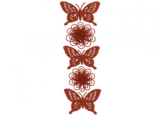 Decoratiune AN Flori+fluturi 5b mix color(ML29-1) 232757