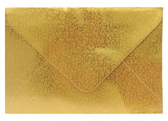 Plic C6 12x18cm 10buc auriu uzor ML48-3 216757
