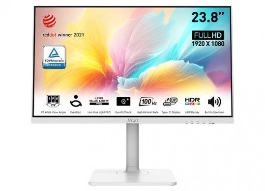 23.8 Monitor MSI Modern MD2412PW/ 1ms/ 100Hz/ White MODERN_MD2412PW