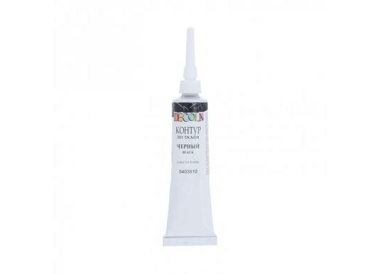 Contur acril textil Negru Decola 18 ml 5403810