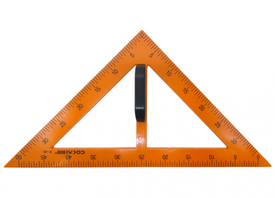 Triunghi p/u tabla 40, cu suport, isoscel, plastic 536383