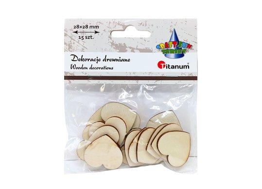 Accesorii Craft Titanum Paiete lemn inima 486032