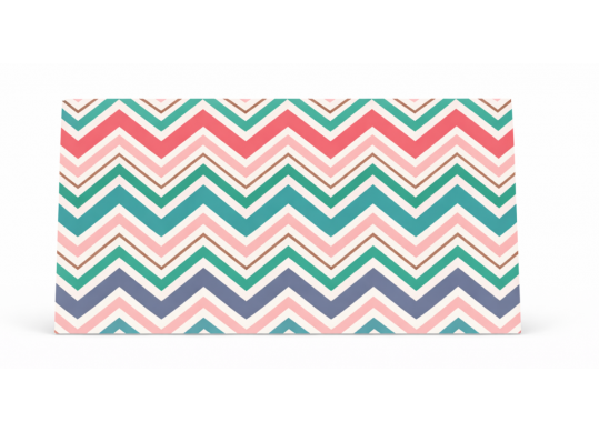 Felicitare plic (imprimeu zig zag color) EL3353