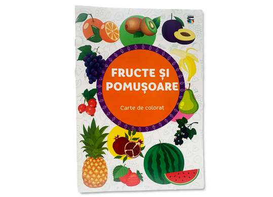 Carte coloram A4 CP fructe si pomusoare C002395