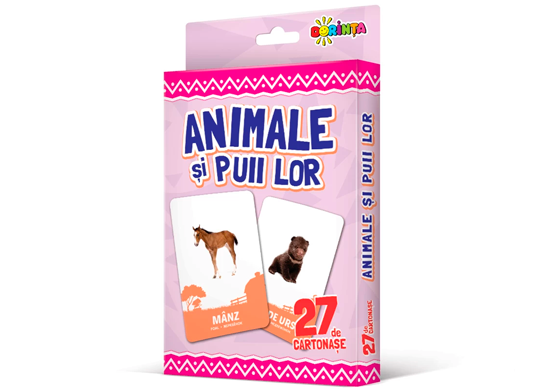 Carte Animale si puii lor (27 cart.) PD0828