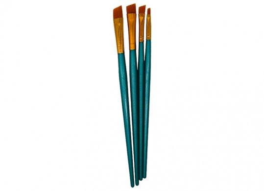 Pensula Conda sintetica 4buc plata maner plastic A1001412