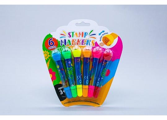 Carioci 6 culori (cu stampila) (ML8-6) 866-6