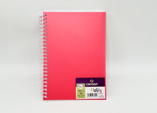 Sketchbook A5 Canartbk NOT 50 foi 120gr Pink cu spira C204127720