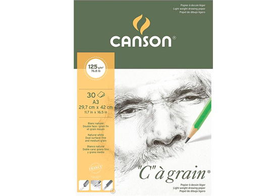 Hirtie bloc Canson Cangraid 30 foi A3 125gr C400060607