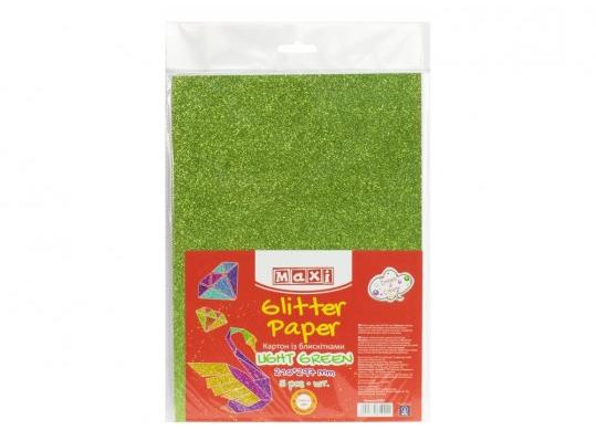 Carton cu sclipici 290gr/m2  A4 Verde neon MX61921