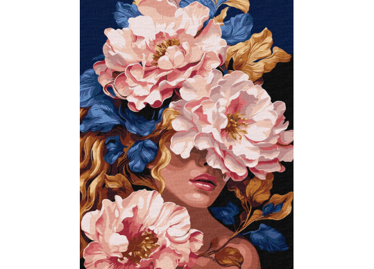Tablou 40*50/cifre Talisman floral (culori metalice) KHO8434