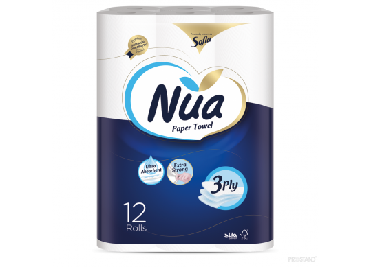 Servetele de bucatarie NUA 12role, 10m, 3pliuri TH500982