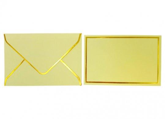 Plic C6 12x18cm 5buc+felicitare Galben dunga aurie ML48-1 216689