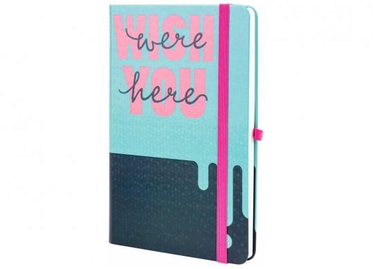 Agenda nedata cu elastic A5 128 foi Wish (cop.tare) linii O20812-43