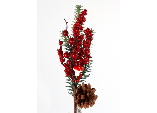 Crenguta decorativa 28cm brad/conuri DC05592 40-3023-1