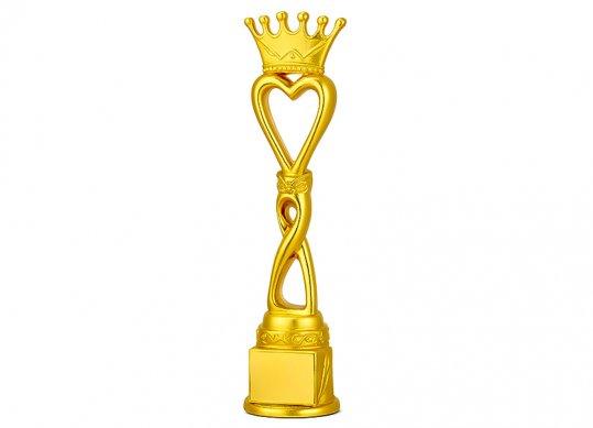 Cupa figurina inima+coronita 25cm(ML26-49)(suport ceamica) 232245