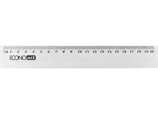 Rigla plastic 20cm Economix E81303