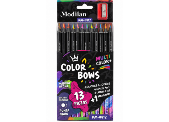 Creioane color 12 cul (ML91-3)multicolor+ascutitoare KM-0412