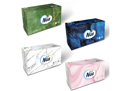 Servetele din hirtie cosmetice NUA 100buc 3straturi briket dreptunghi TH501133