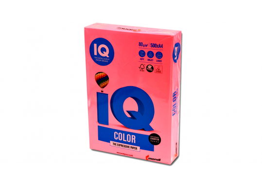 Hirtie color IQ A4 80gr 500foi Neon Pink NEOPI