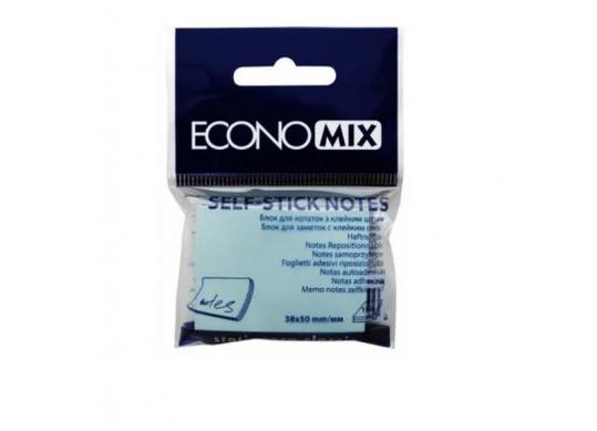 Notite autoadezive Economix 38x50mm/100foi Albastre E20930-11