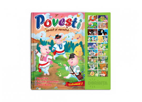 Carte cu sunete A4 Povesti vol.1 (P.D.) PD3240