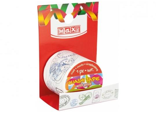 Banda decorativa cu imprimeu 35mm x 2m Timbre MX62044