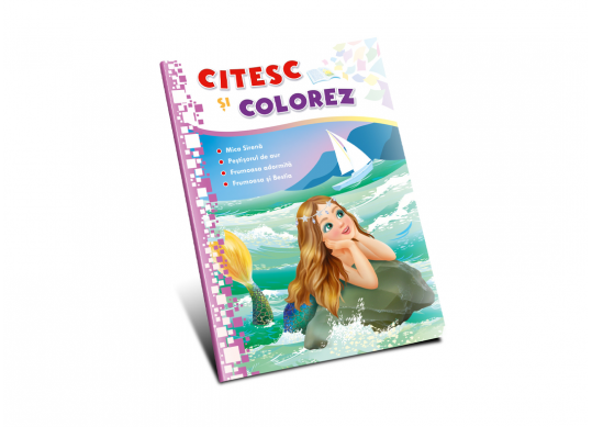 Carte Citesc si colorez Mica sirena (nou) PD0040