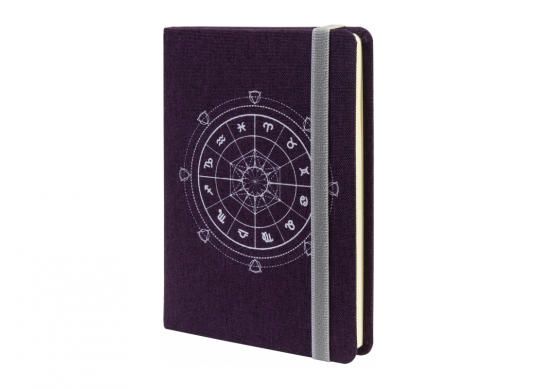 Carnet A6 128foi Zodiac, linie (cop.textil) O27192-08