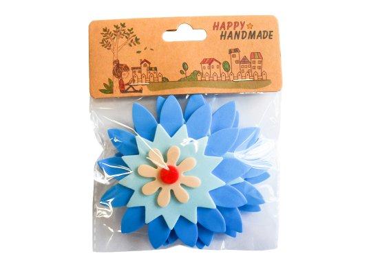 Accesorii Craft hirtie gumate flori albastre 218331