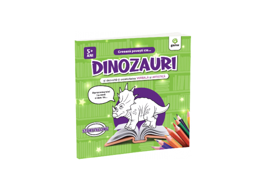 Carte Creaza povesti cu... Dinozauri 5+ani CD7516