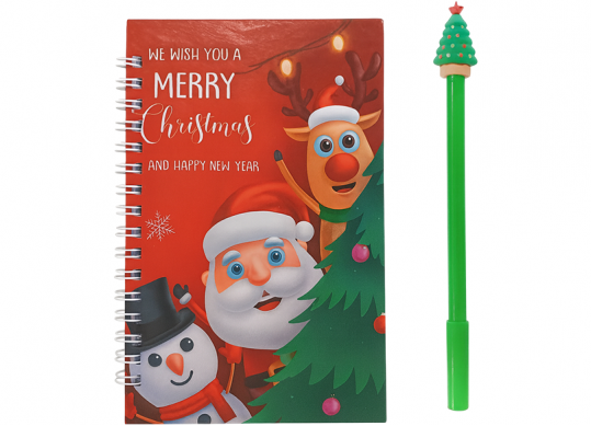 Carnet cu spira+lacat (ML116-5)set pix Christmas GK-3965