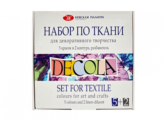 Acril SET textil Decola 5*20ml+2contururi+diluant 4141177