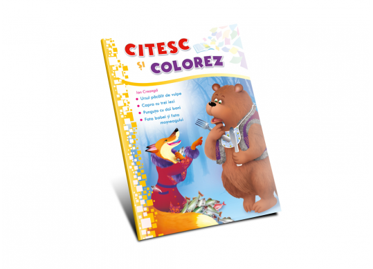 Carte Citesc si colorez Ursul pacalit de vulpe PD0026