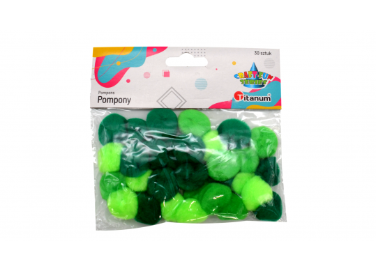 Accesorii Craft Titanum Pom pom Verde (30buc) 283065