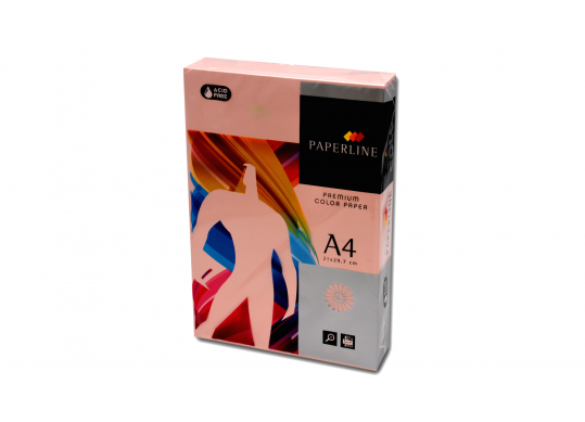 Hirtie color PAPERLINE A4 80gr 500foi Rose IT140-80