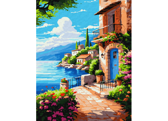Tablou (40*50/cifre) Pace linga valuri KHO2791