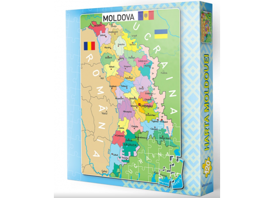 Puzzle 120 buc Harta Moldovei PD4192