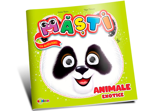 Carte Masti cu activitati. Animale exotice PD1047