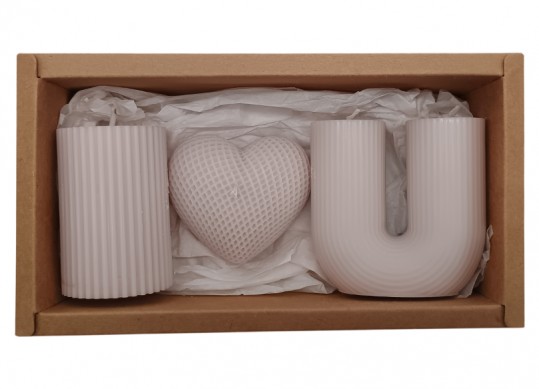 Lumanare parfumata set din 3 lumanari I Love You SA158