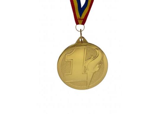Medalie D60mm, 6064 G (gold)cu panglica MMC6064G