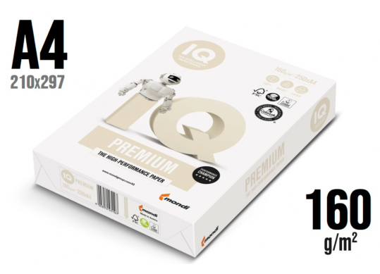 Hirtie A3 160gr IQ 250foi Alba IQ19934