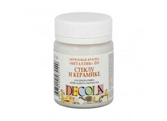 Acril sticla&ceramica Decola 50ml Argint 4028966