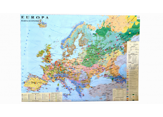 Harta Economica a Europei 1.0x1.4 m. GHCE1E