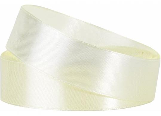 Banda atlas 2.5cm/22m Ivory MX62217-9