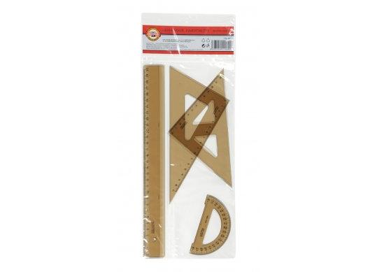 Rigle Set 30cm geometrie Koh-i-Noor fumuriu KH750901