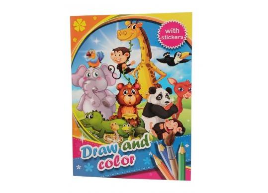 Carte coloram A4 12p.+abtibilduri ML40-9 A4-10-61