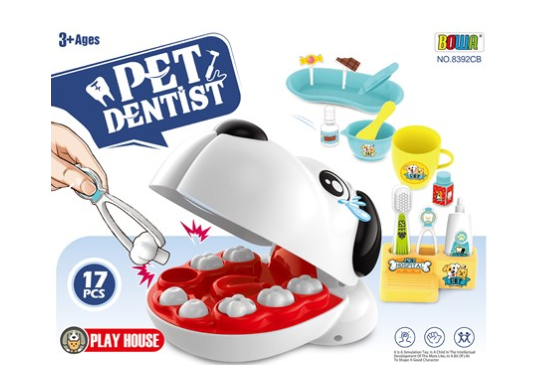 Jucarie Pet Dentist 17pcs 8392CB